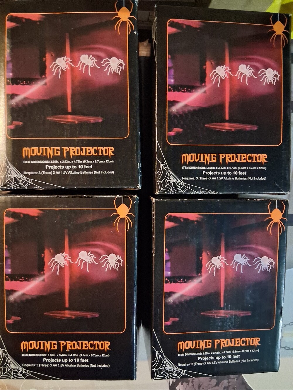 Moving Projector Spider Wall Decor - Red - Picture 2 of 3